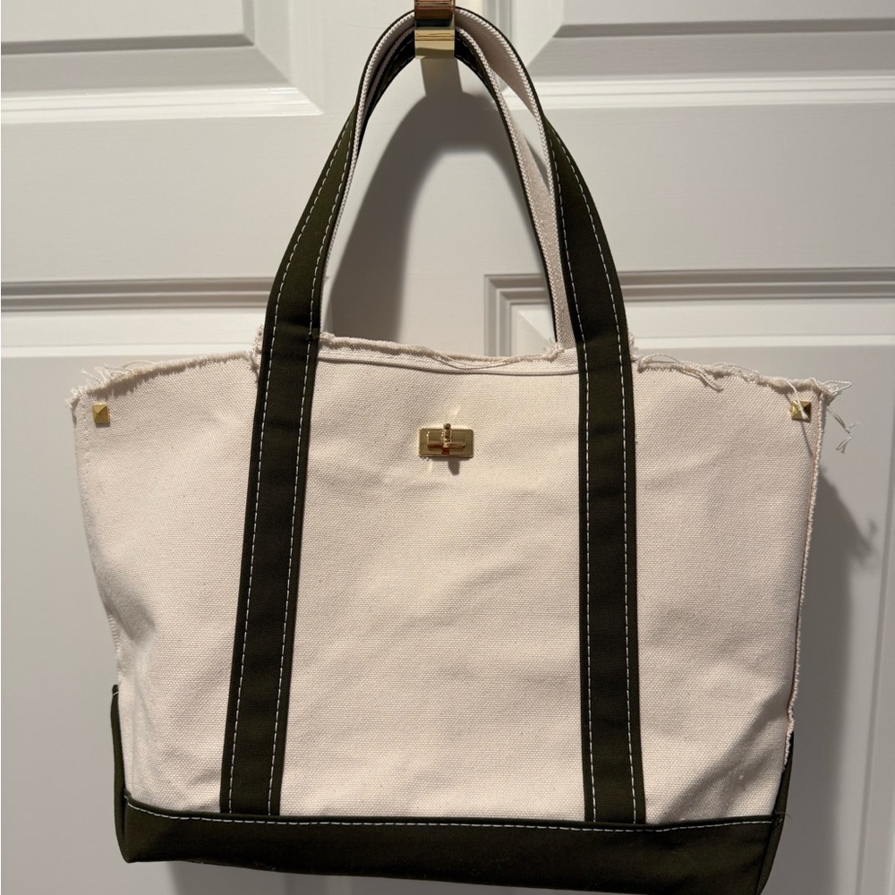 Embellished Boat & Tote Bag, Medium, Olive